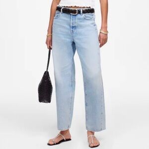 Madewell “pieced” barrel jeans 26P foster wash